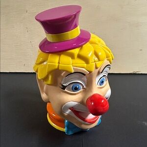 2001 Ringling Brothers and Barnum & Bailey Circus Clown Plastic Mug Cup Flip